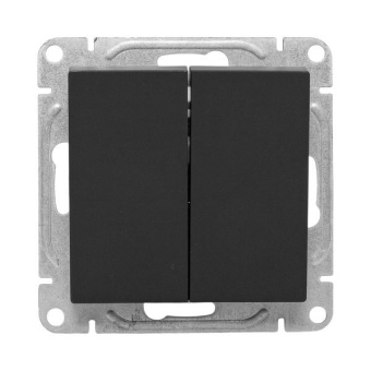 Выключатель проходной 2-кл. СП Эпика механизм черн. EKF UP1-SWB-21