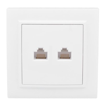 Розетка компьютерная 2-м СП Минск RJ45 бел. EKF ERK02-035-10