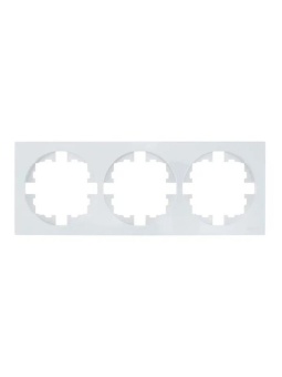 Рамка 3-м OSEN горизонт. квадрат бел. LEZARD 743-0200-148