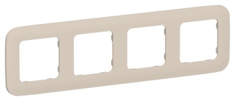 Рамка 4-м СП FLITE РУ-4-А-ФлЛ льняной IEK FI-M42-31-20-K88