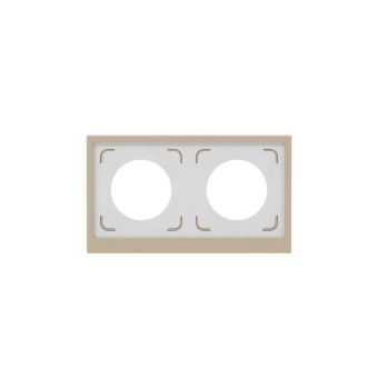 Рамка 2-м KANT IP44 ванильн. марципан DKC 7015944