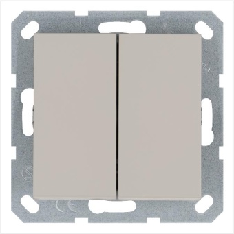 Переключатель перекрестный 2-кл. 10А IP20 механизм тауп Jasmart G3014T