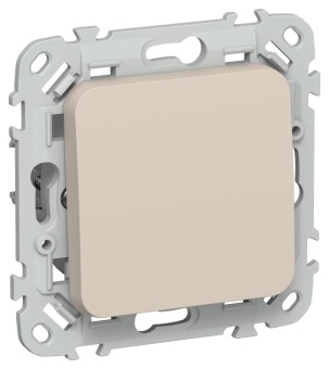 Выключатель 1-кл. СП FLITE ВС11-1-0-ФлЛ 10А механизм льняной IEK FI-V10-0-10-1-K88