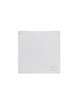 Розетка 1-м СП 2мод. Zenit 16А IP21 250В с заземл. Schuko защ. шторки с крышкой механизм альп. бел. ABB 2CLA228810N1101