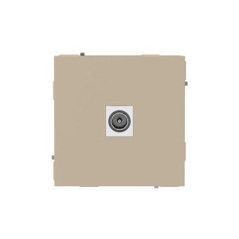 Розетка телевизионная одиночная TV KANT ванильн. марципан DKC 7015503