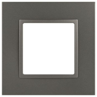 Рамка 1-м Elegance 14-5011-16 Classic для розеток и выключателей титан Эра Б0065823