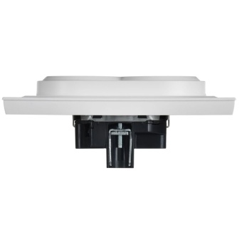 Розетка 2-м СП BRITE РСш12-3-БрАБ 16А в сборе с заземл. защ. шторки арктич. бел. IEK BR-R24-16-K91-F