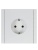 Розетка СП FORTE&PIANO FP213 16А с заземл. защ. шторки безвинт. крепл. бел. IEK FP-R14-16-1-K01