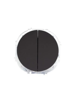 Выключатель 2-кл. СП OSEN 10А IP20 механизм черн. бархат LEZARD 743-4288-101