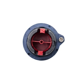 Головка кнопки плоская без фиксации алюм. кольцо красн. DKC M22P-FMRA