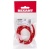 Кабель аудио AUX 3.5мм в тканевой оплетке 1м красн. Rexant 18-4076