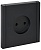 Розетка 1-м СП FORTE&PIANO FP118 10А без заземл. без защ. шторок винт. крепл. черн. IEK FP-R10-10-K02