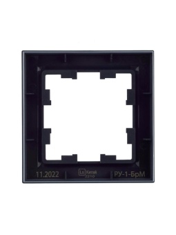 Рамка 1-м BRITE РУ-1-БрМ маренго IEK BR-M12-K35