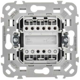 Выключатель 2-кл. СП FLITE ВС12-1-0-ФлЧ 10А механизм черн. IEK FI-V20-0-10-1-K02