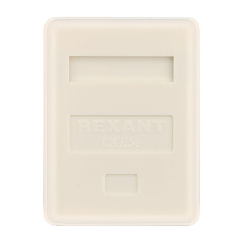 Розетка компьютерная 1-м ОП RJ45 кат.5E UTP неэкранир. бел. REXANT 03-0121