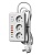 Удлинитель с сетевым фильтром 3х3м 10А 4USB + 2USBC 2500Вт ПВС 3х1 прямоуг. бел. КОСМОС FKsm3m-3gPF(W)USB