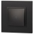 Выключатель 1-кл. СП Elegance 14-1102-05 10А IP20 250В 10AX с подсветкой механизм антрацит Эра Б0034219
