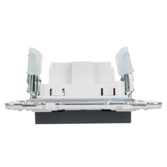 Розетка SKANDY 10А без заземл. без защ. шторок SK-R02G графит IEK SK-R10-10-K53