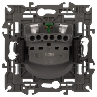 Розетка Elegance 14-2102-01М 16А 250В 2P+E Schuko защ. шторки матов. бел. Эра Б0065804