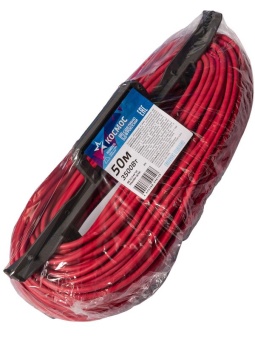 Удлинитель-шнур на рамке 1х50м без заземл.16А IP20 3.5кВт ПВС 2х1.5 РС16 КОСМОС YPKsm50m-1g(16A)