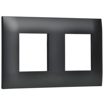 Рамка 2-м SKANDY SK-F02Bl черн. IEK SK-M22-K02