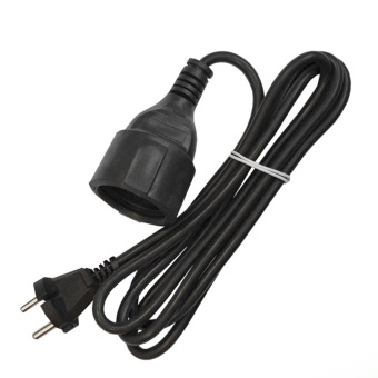 Удлинитель-шнур 1х2м без заземл. 10А IP20 ПВС 2х1 черн. DOMTOK 2338