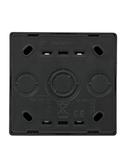 Выключатель 2-кл. ОП LETO с индикацией черн. бархат LEZARD 752-4200-112