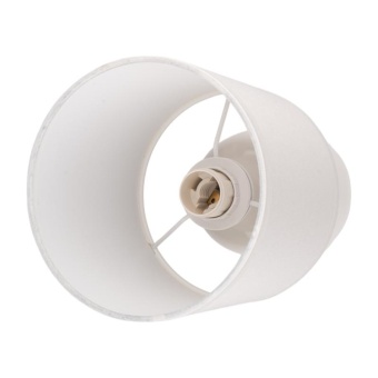 Светильник настольный JH2-02-wh E14 IP20 130х130х255мм керамика; ткань; PVC-пластик бел. JazzWay 5062313