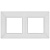 Рамка 2-м Elegance 14-5002-01М для розеток и выключателей матов. бел. Эра Б0065814