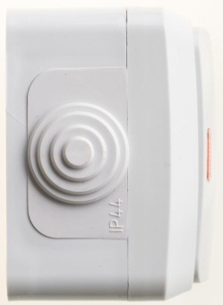Выключатель 1-кл. ОП Этюд 10А IP44 10AX с подсветкой сер. SE BA10-045C