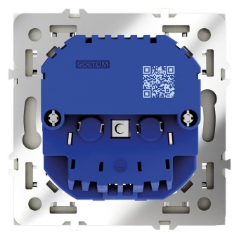 Розетка 1-м СП S70 16А с USB A+С с заземл. защ. шторки механизм сталь Voltum VLS040505