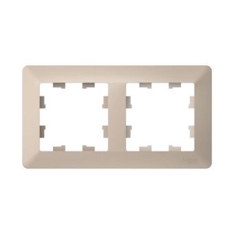 Рамка 2-м AtlasDesign Air песочн./дым. бел. SE ATN221202