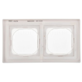 Рамка 2-м СП FLITE Рпро-2-55-ФлБ IP55 бел. IEK FI-M20-32-55-K01