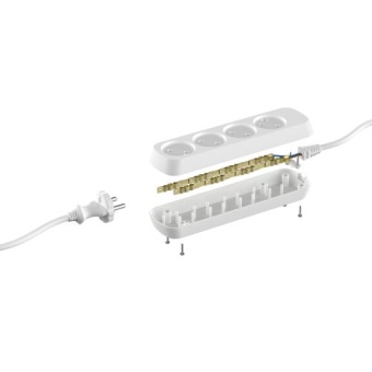 Удлинитель 4х3м без заземл. ПВС 2х0.75 UDL-10-430 Greenline Эра Б0065050