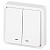 Выключатель Эксперт 11-1525-01 двойн. с подсветкой IP55 10АХ-250В СУ бел. Эра Б0063304