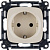 Розетка 1-м СП Valena Allure 16А IP20 250В 2P+E защ. шторки винт. клеммы с лицев. панелью механизм сл. кость Leg 753824