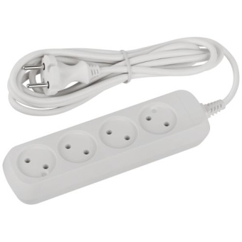 Удлинитель 4х3м без заземл. ПВС 2х0.75 UDL-10-430 Greenline Эра Б0065050