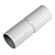 Патрубок-муфта d20мм безгалогенная (HF) атмосферостойкая сер. (уп.70шт) Промрукав PR13.0351