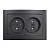 Розетка 2-м СП Бриллиант 16А IP20 без заземл. защ. шторки в сборе графит Universal 7947526-Gr