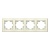 Рамка 4-м Афина универс. сл. кость (ivory) Universal A0046-I