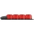 Колодка 4-м с заземл. 16A IP44 KX-4e-RED-IP44 каучук. красн. Эра Б0068456