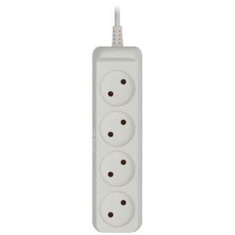 Удлинитель 4х3м без заземл. 6А IP20 UX-4-3m ШВВП 2х0.75 Эра Б0038560