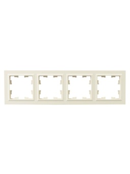 Рамка 4-м BRITE РУ-4-БрКр беж. IEK BR-M42-K10