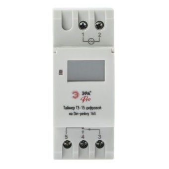 Таймер PRO NO-903-40 ТЭ-15 цифровой на Din-рейку 16А Эра Б0050656