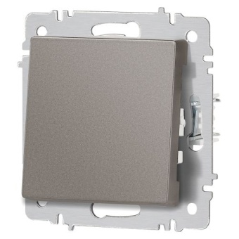 Выключатель 1-кл. СП Accent 6-101-09 10А IP20 250В AL/CU титан Intro Б0063440