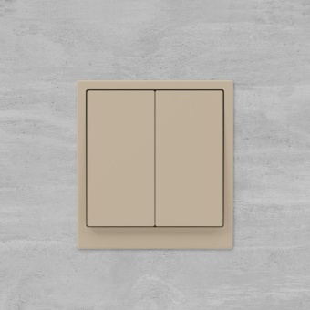 Переключатель 2-кл. KANT ванильн. марципан DKC 7015114