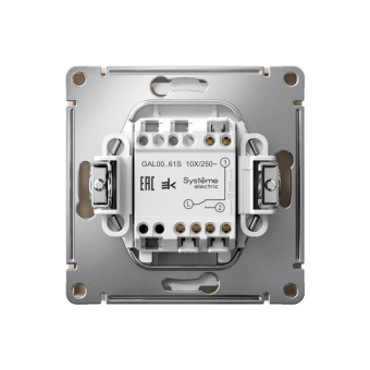 Переключатель 1-кл. ArtGallery 10AX быстрозажим. клем. механизм песочн. SE GAL001261S