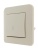 Переключатель проходной 1-кл. 1п СП Karina 10А IP20 механизм крем. LEZARD 707-0388-105