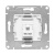 Розетка компьютерная 1-м СП Эпика RJ45 кат.5 механизм алюм. EKF UP1-SOA-RJ45-5