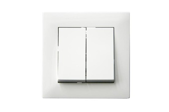 Выключатель 2-клав. Karea RIZZ бел. Makel 88001003